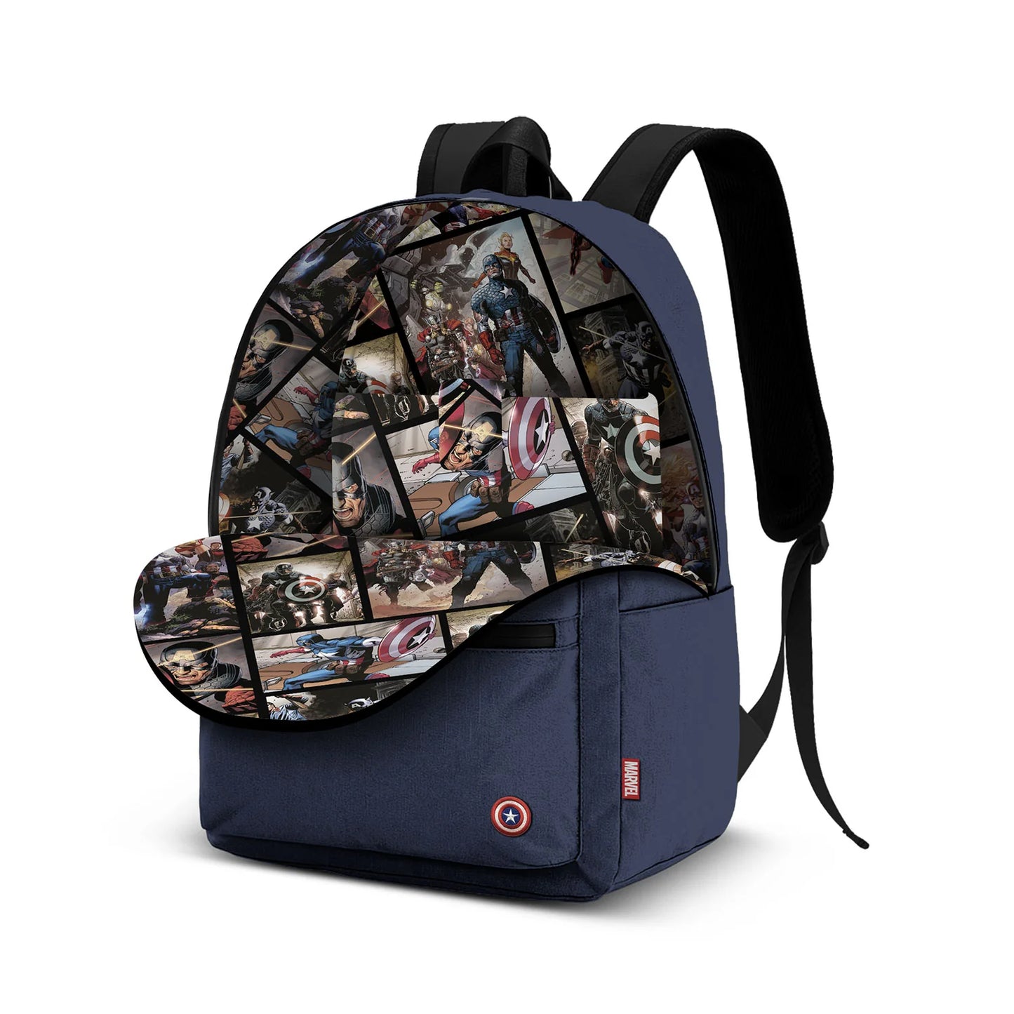 Mochila Capitão America Comics Urbana Azul | Karactermania