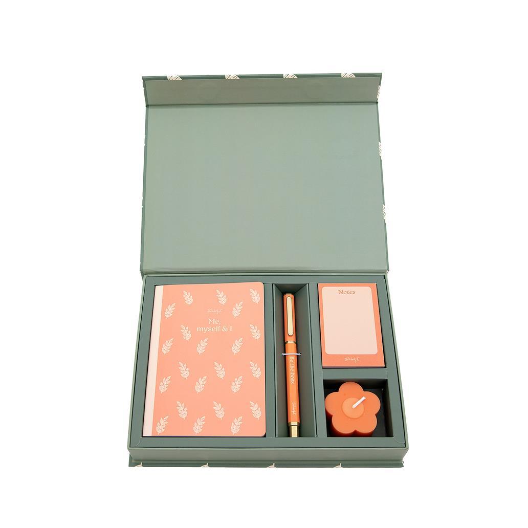 Mr Wonderful Conjunto Com Caderno A6 + Caneta + Bloco De Notas + Vela Perfumada - Eu, Eu Mesmo & Eu