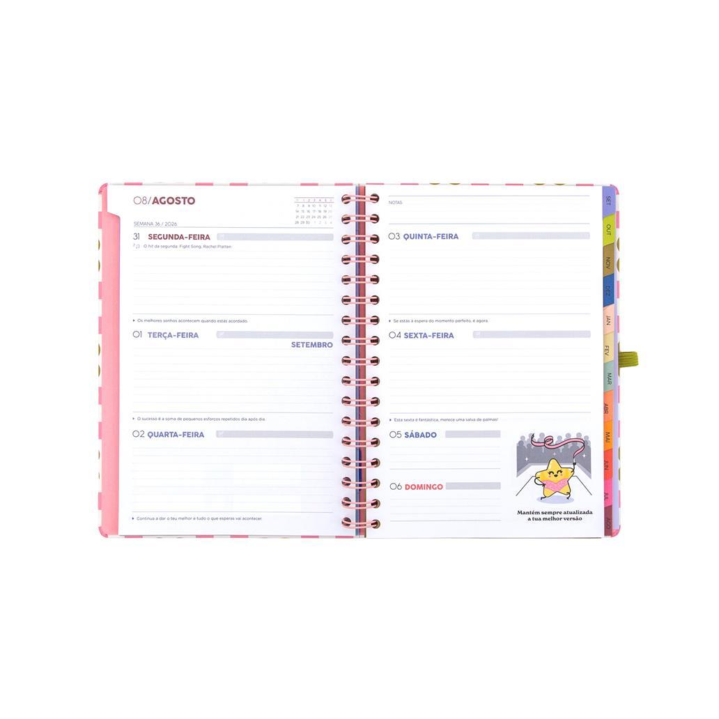 Agenda Semanal 2026-2027 Vive Hoje, Planeia Sempre | Mr. Wonderful