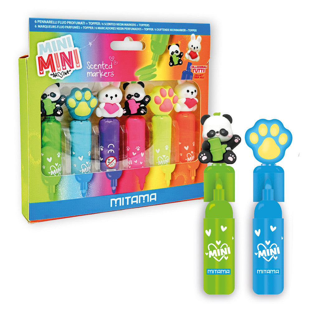 Mini Marcadores Fluo Good Vibes cx.6 Mitama
