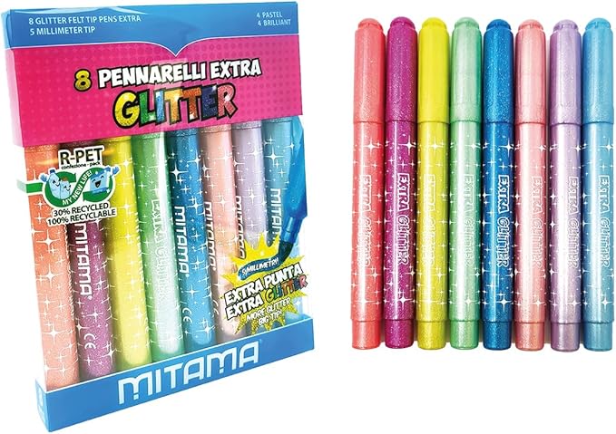Mitama Marqueurs Scintillants Boîte 8 p.