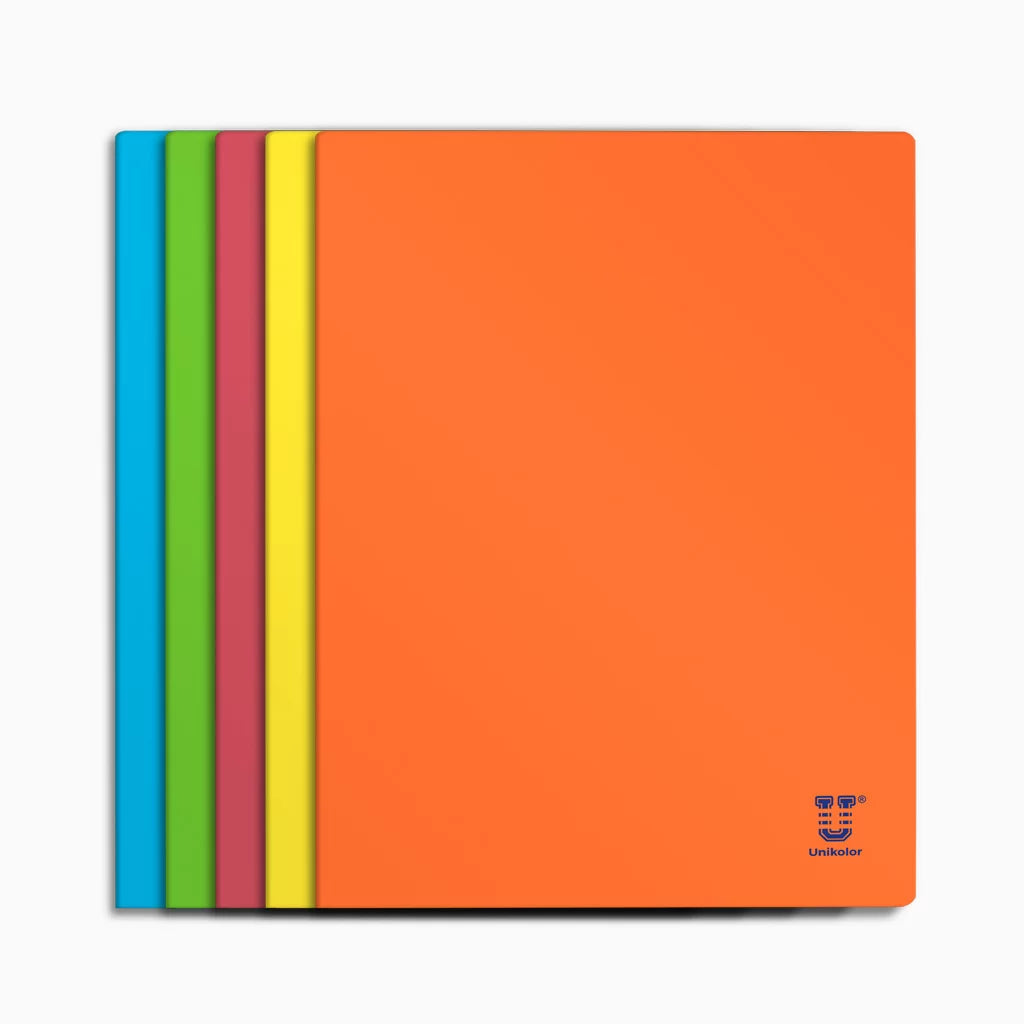 Caderno agrafado capa cartolina Unikolor Quadriculado