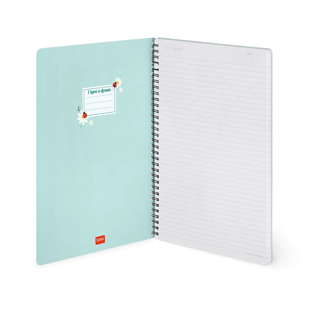 Caderno Espiral Pautado A4 Ladybug - Joaninha | Legami