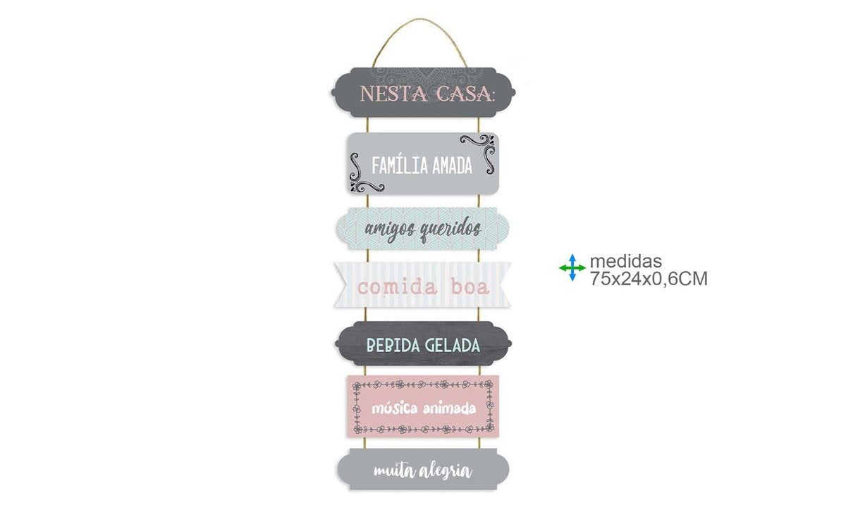 Placa Madeira Decorativa BD-77938