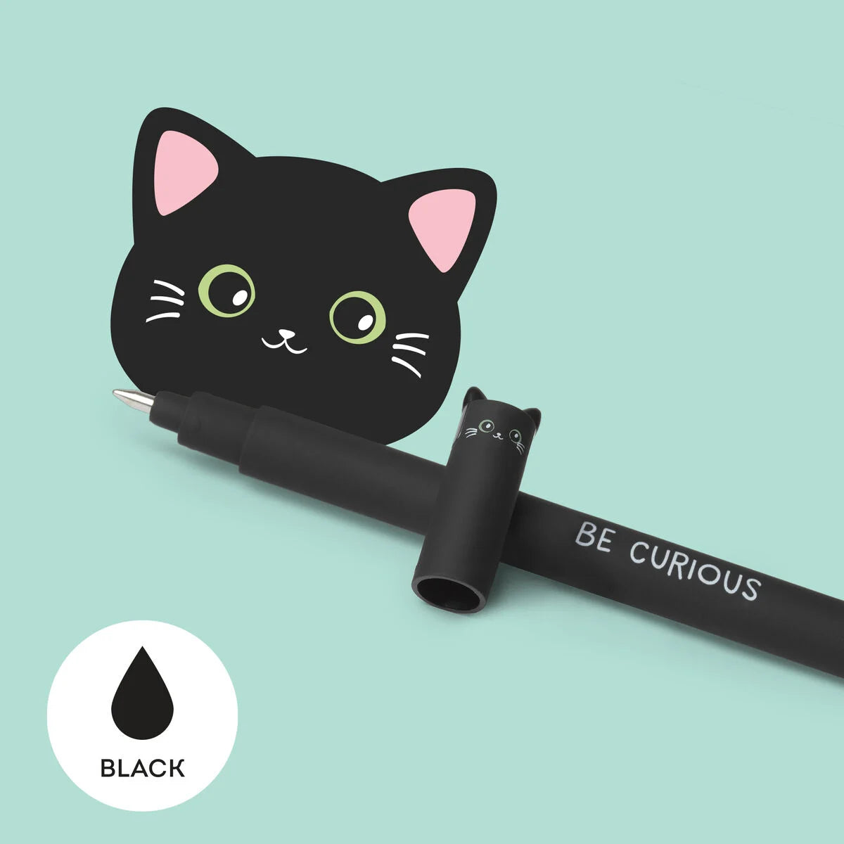 Legami Caneta Apagável Gato Preto