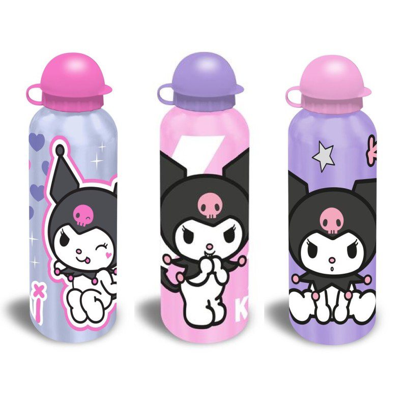 Garrafa Térmica Alumínio 500ml Kuromi | Karactermania
