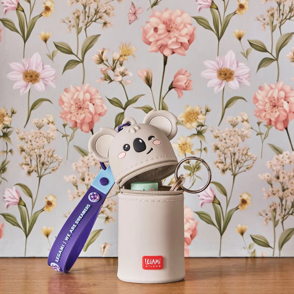 PRÉ-VENDA Porta-Moedas com Porta-Chaves Koala Mini Kawaii Sleeping la Vida Loca | Legami