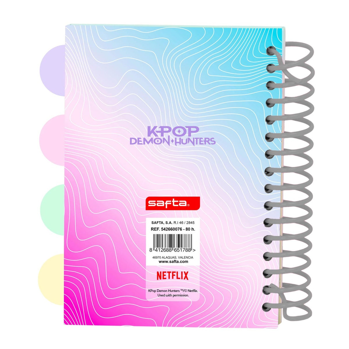Caderno A6 com Separadores K-POP