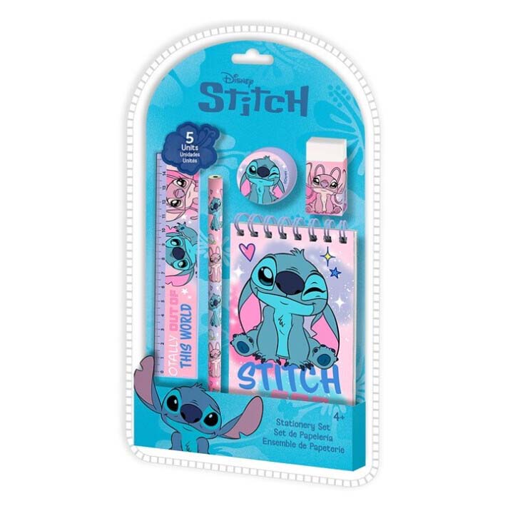 Blister Escolar 5 Peças Stitch | Disney
