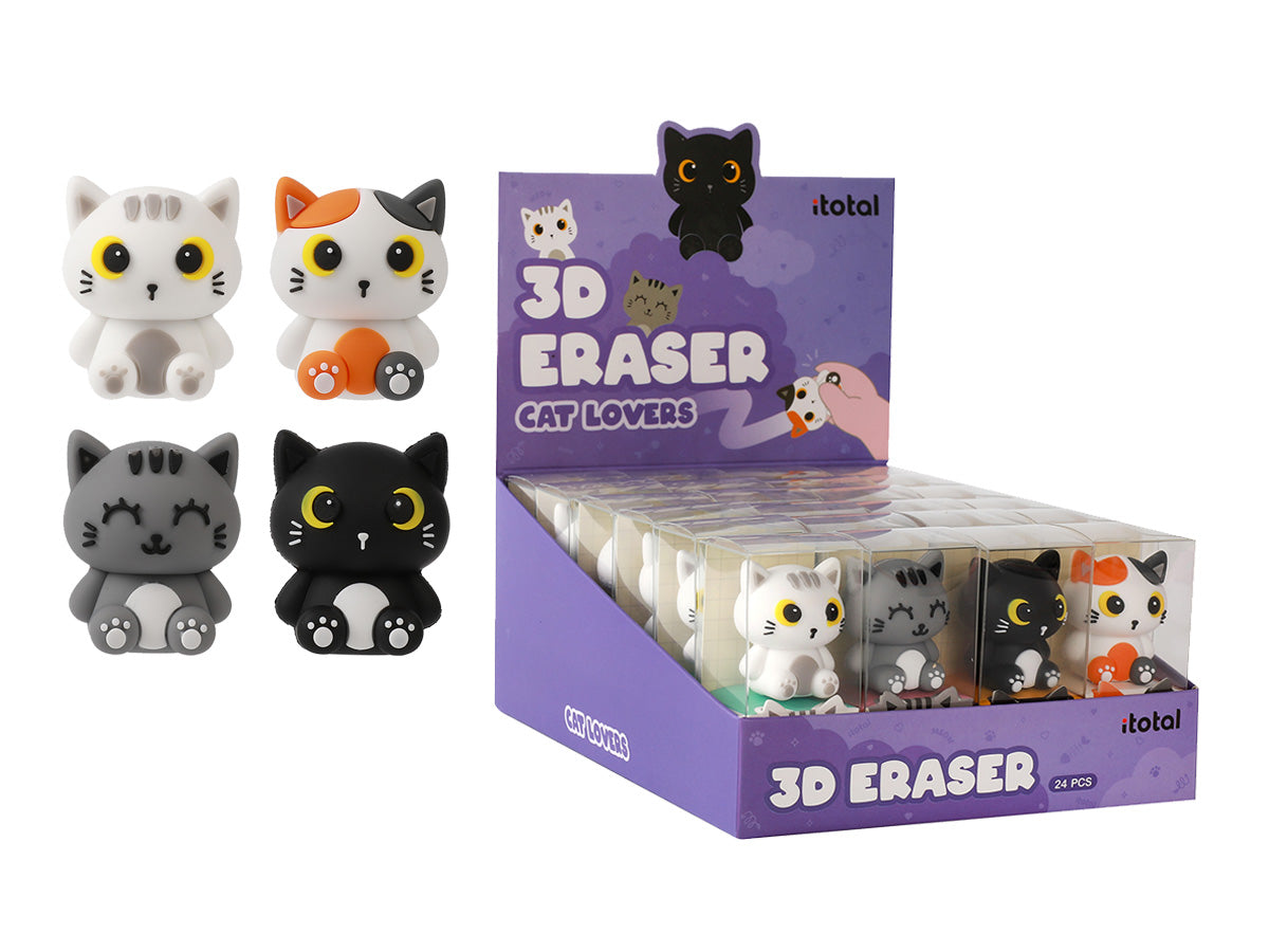 iTotal 3D Goma de Borrar My Little Bestie XL1804N Gato Blanco
