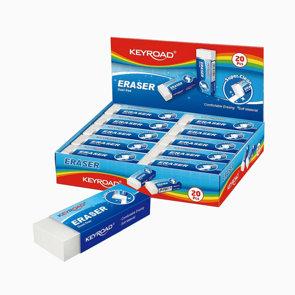 Goma de borrar Keyroad blanca