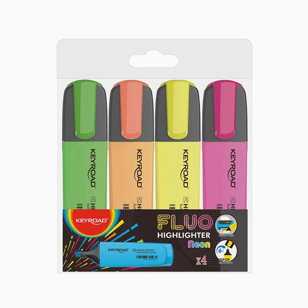Rotuladores Fluo 4uds | Keyroad