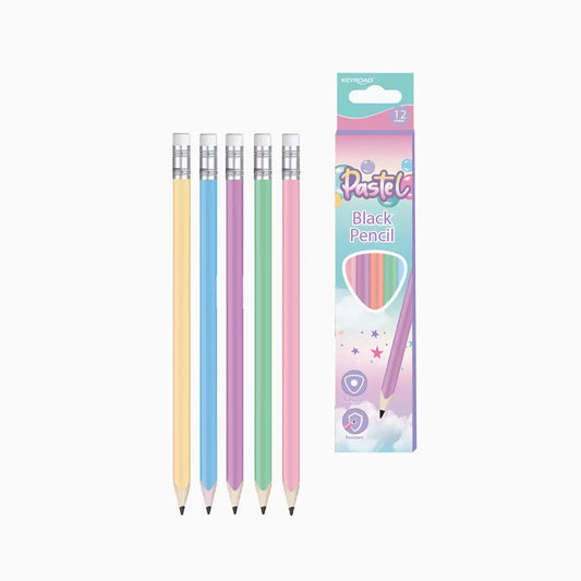CJ 12 crayons HB Pastel Keyroad