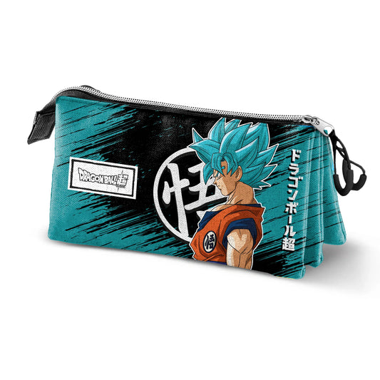 Estojo Triplo Dragon Ball Saiyajin Blue | Karactermania