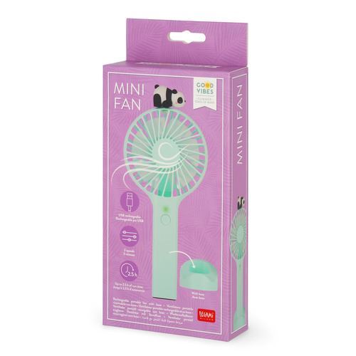 Ventilateur portable rechargeable Panda | Legami