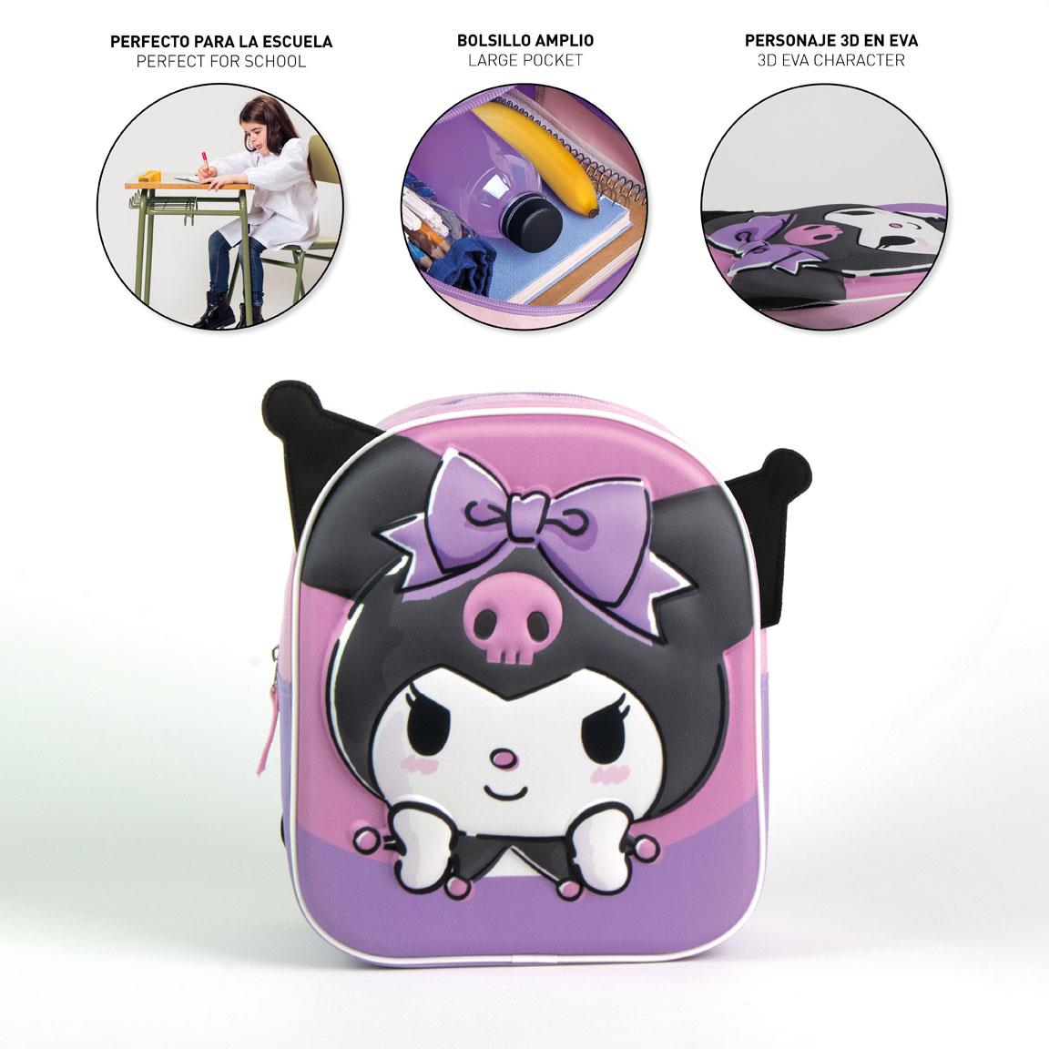 Mochila 3D Cerda Hello Kitty Kuromi