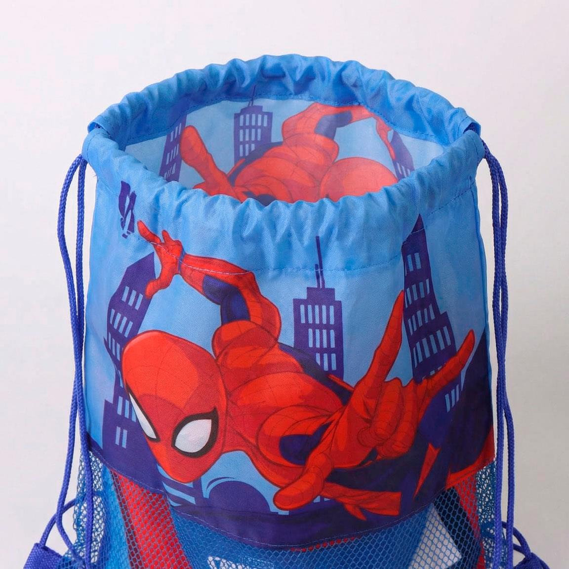 Conjunto Saco de Praia com Toalha e Boné Spiderman Marvel
