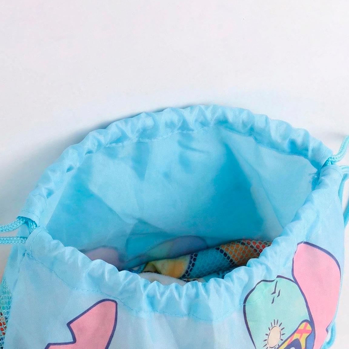 Conjunto Saco De Praia com Toalha De Praia e Boné Stitch