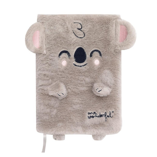 Mr Wonderful Cahier en peluche A5 Koala
