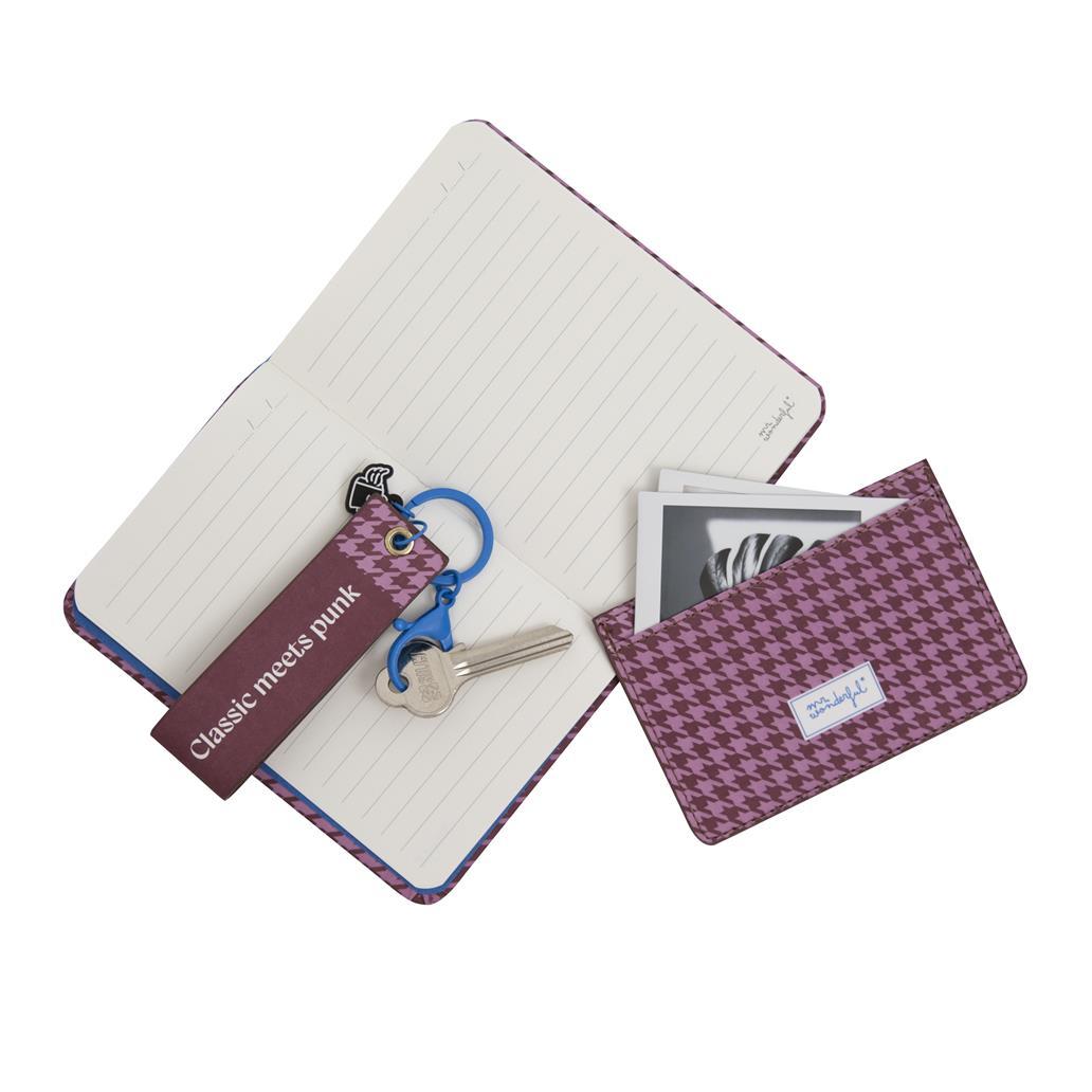 Mr Wonderful Cuaderno A6 + Monedero + Llavero - Pata de Gallo