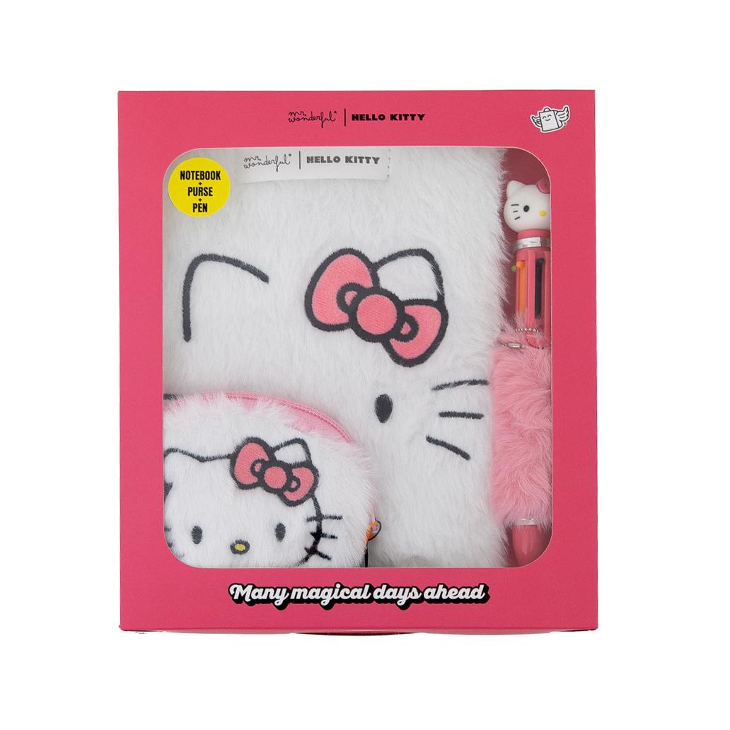 Mr Wonderful Set A5 de papelería, monedero y bolígrafo Hello Kitty
