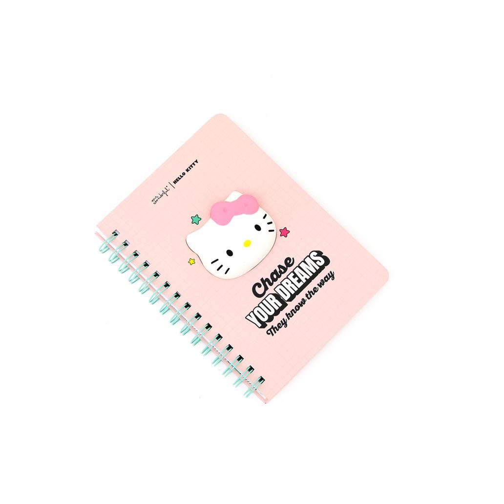 Mr Wonderful Cuaderno A5 Con Squishy Hello Kitty - Chase Your Dreams, They Know The Way