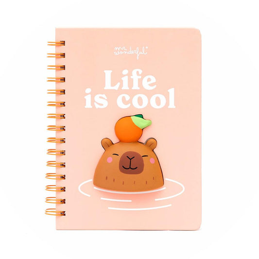 Mr Wonderful carnet A5 capybara squishy