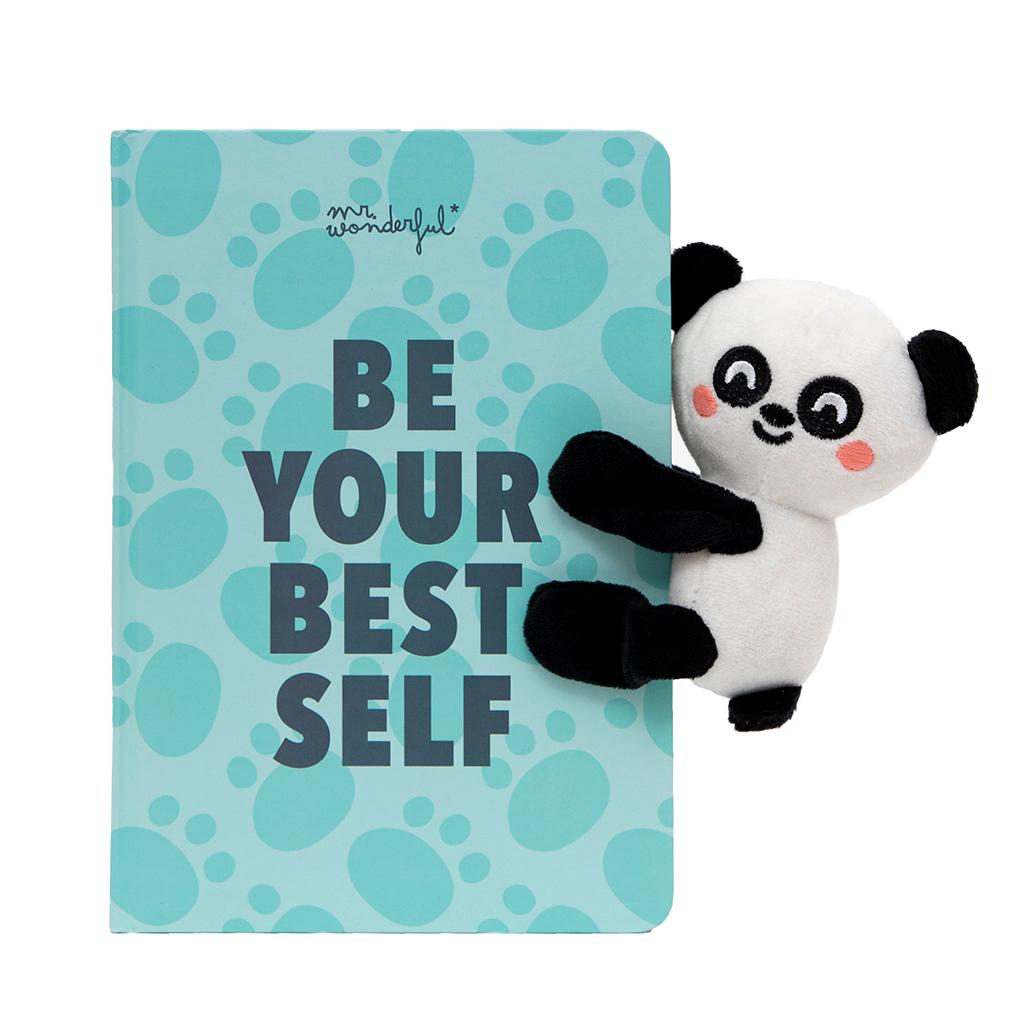 Mr Wonderful Cuaderno A5 con peluche Panda