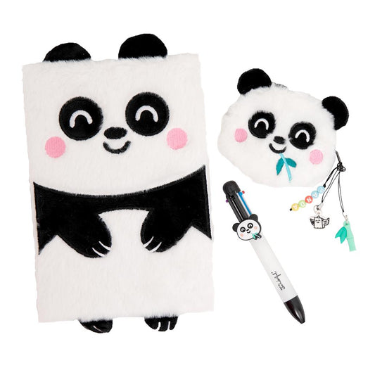 Mr Wonderful Carnet A5 + Porte-Monnaie + Stylo Effaçable - Panda