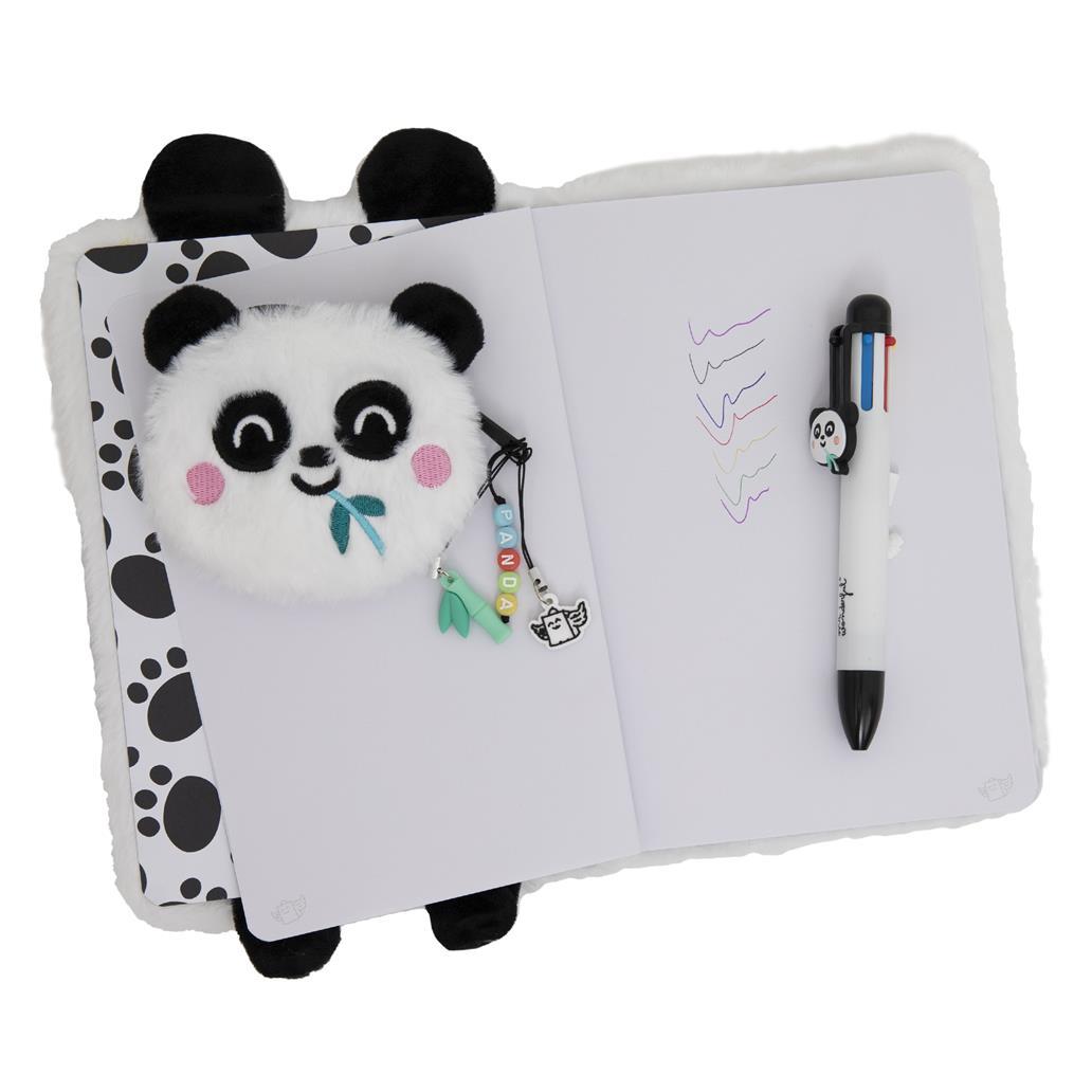 Mr Wonderful Set de Cuaderno A5 + Monedero + Bolígrafo Borrable - Panda