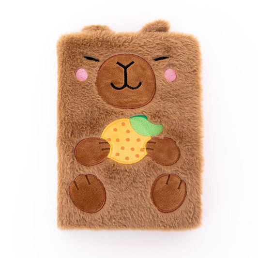 Mr Wonderful Carnet en peluche A5 Capybara