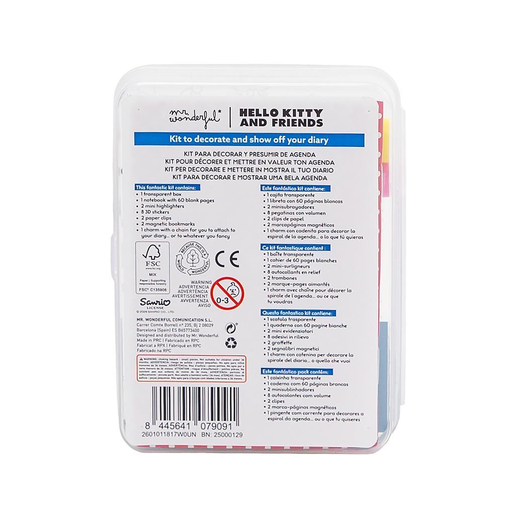 Kit Decorar Agenda Hello Kitty & Friends | Mr. Wonderful