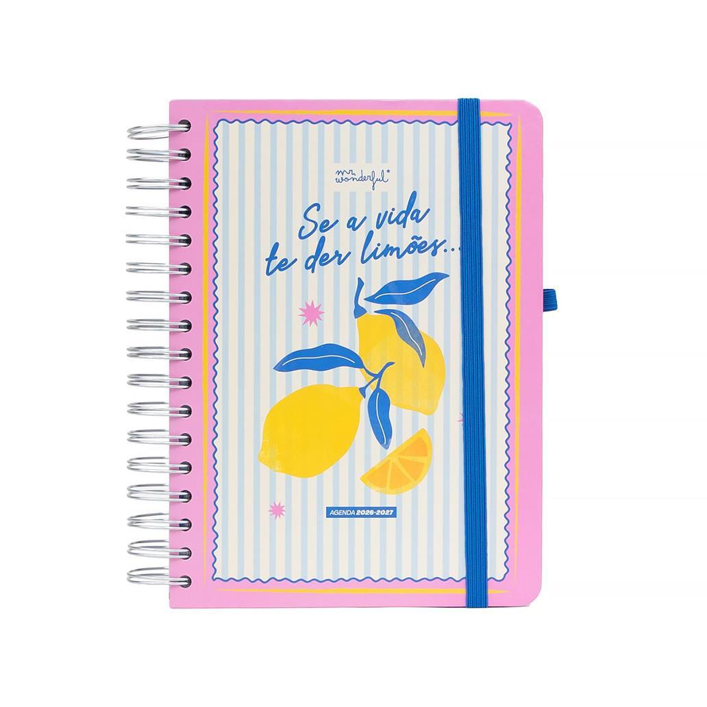 Agenda Diária 2026-2027 Se A Vida Te Der Limões | Mr. Wonderful