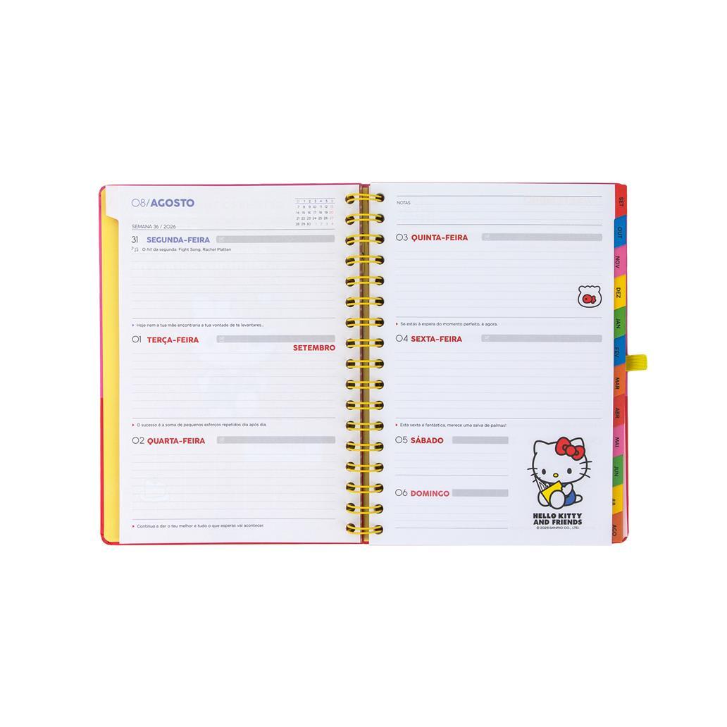 Agenda 26-27 Semanal Hello Kitty