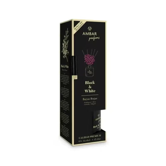 Ambar Perfums Ambientador 40ml Black & White Bagas Vermelhas