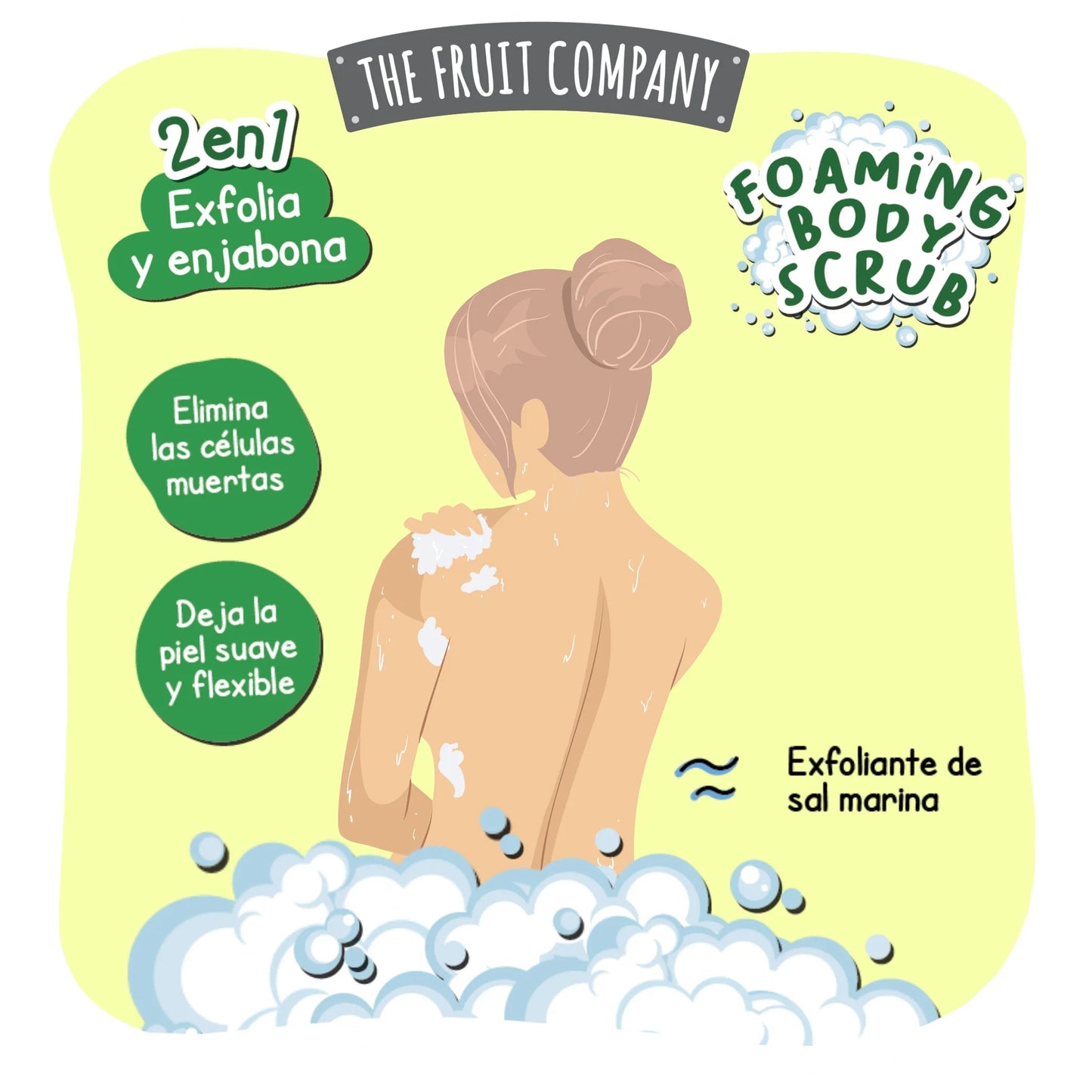 Espuma Exfoliante de Baño Melón | The Fruit Company