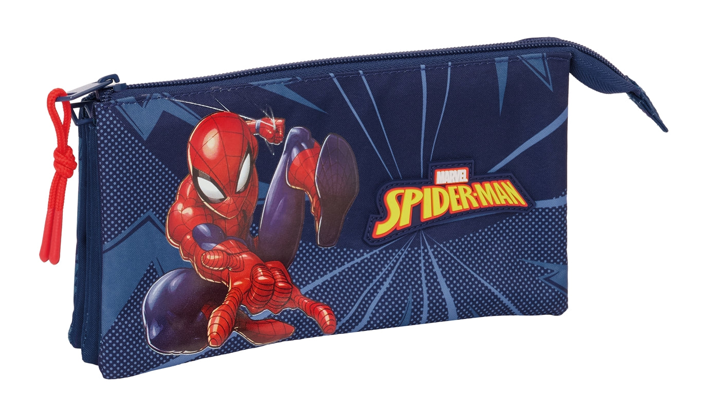 Estojo Triplo Spider-Man | Safta