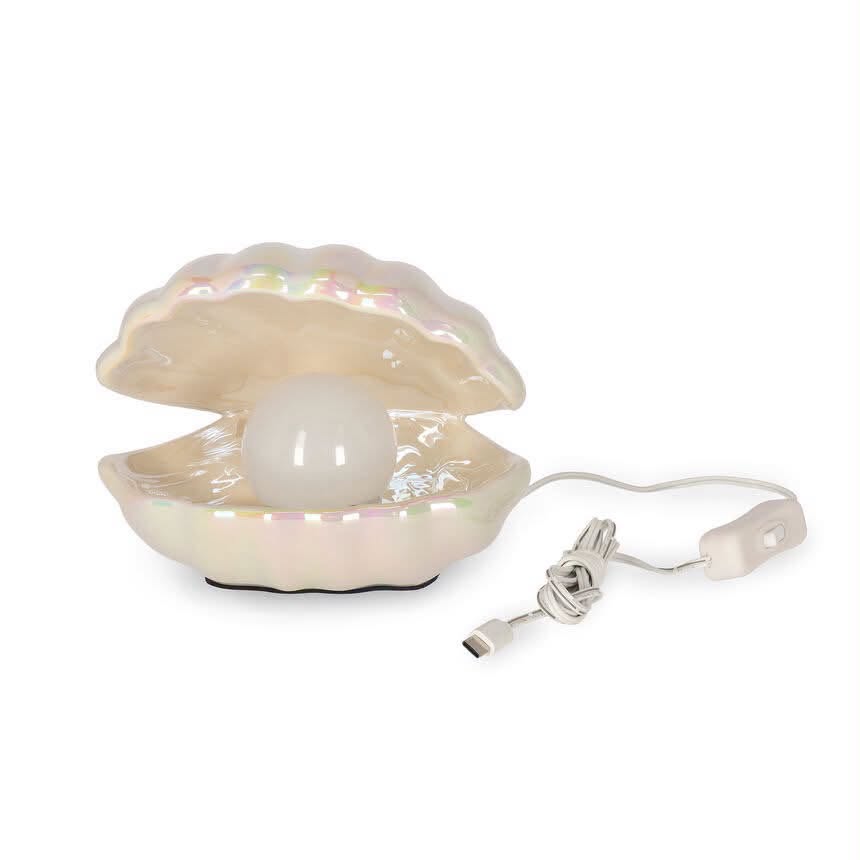 Lâmpada LED de Mesa Pearlfect - Concha com Pérola | Legami