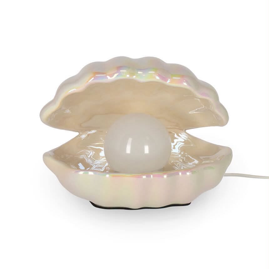 Lâmpada LED de Mesa Pearlfect - Concha com Pérola | Legami