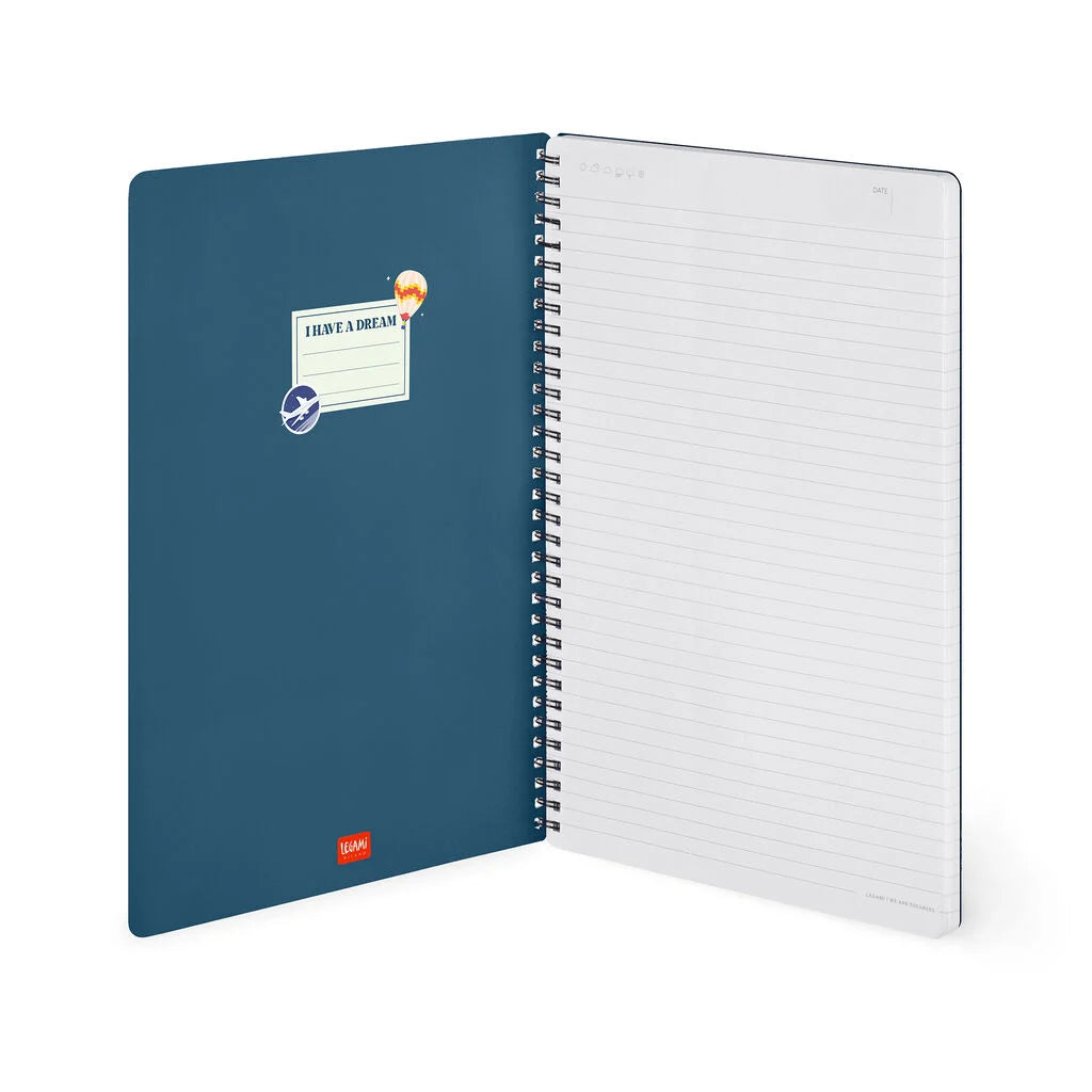 Caderno Espiral Pautado A4 Travel - Viagens | Legami