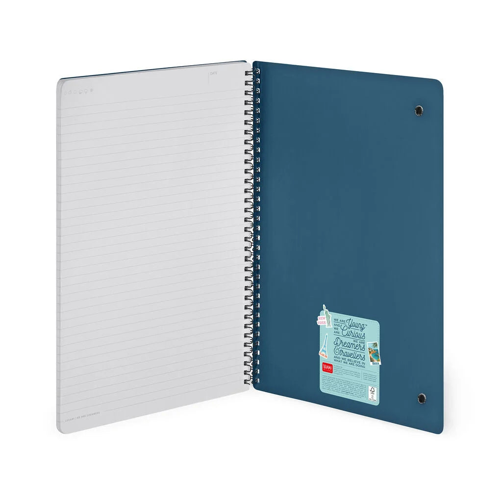 Caderno Espiral Pautado A4 Travel - Viagens | Legami