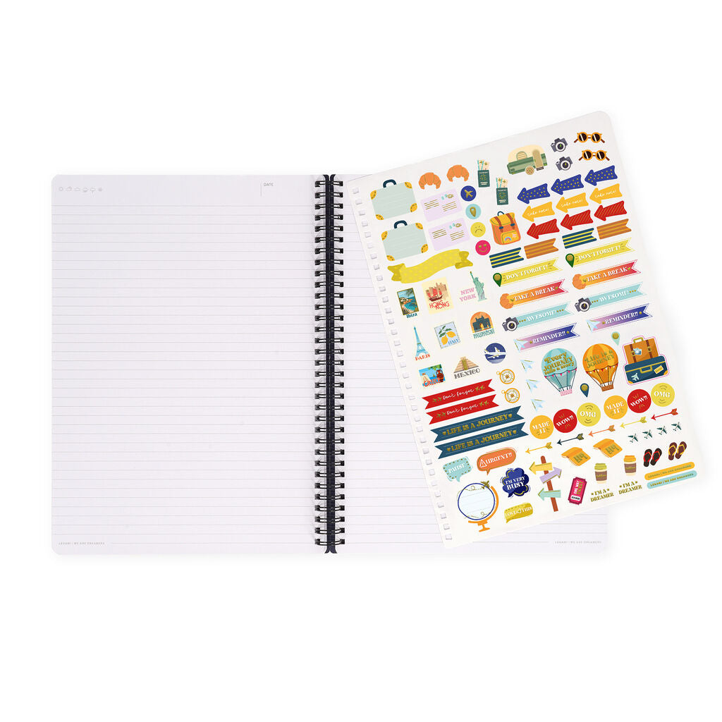 Caderno Espiral Pautado A4 Travel - Viagens | Legami