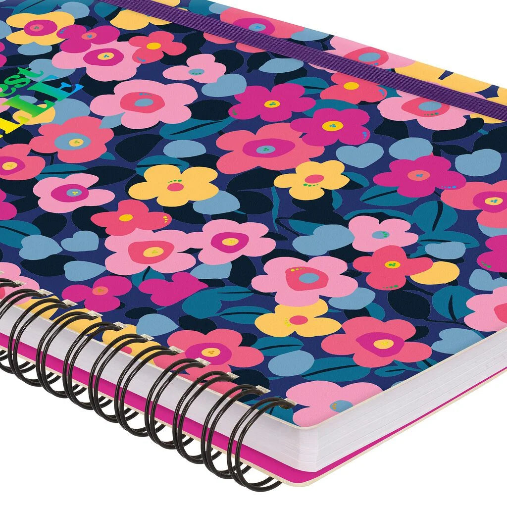 Caderno Espiral Pautado A4 Flowers - Flores | Legami