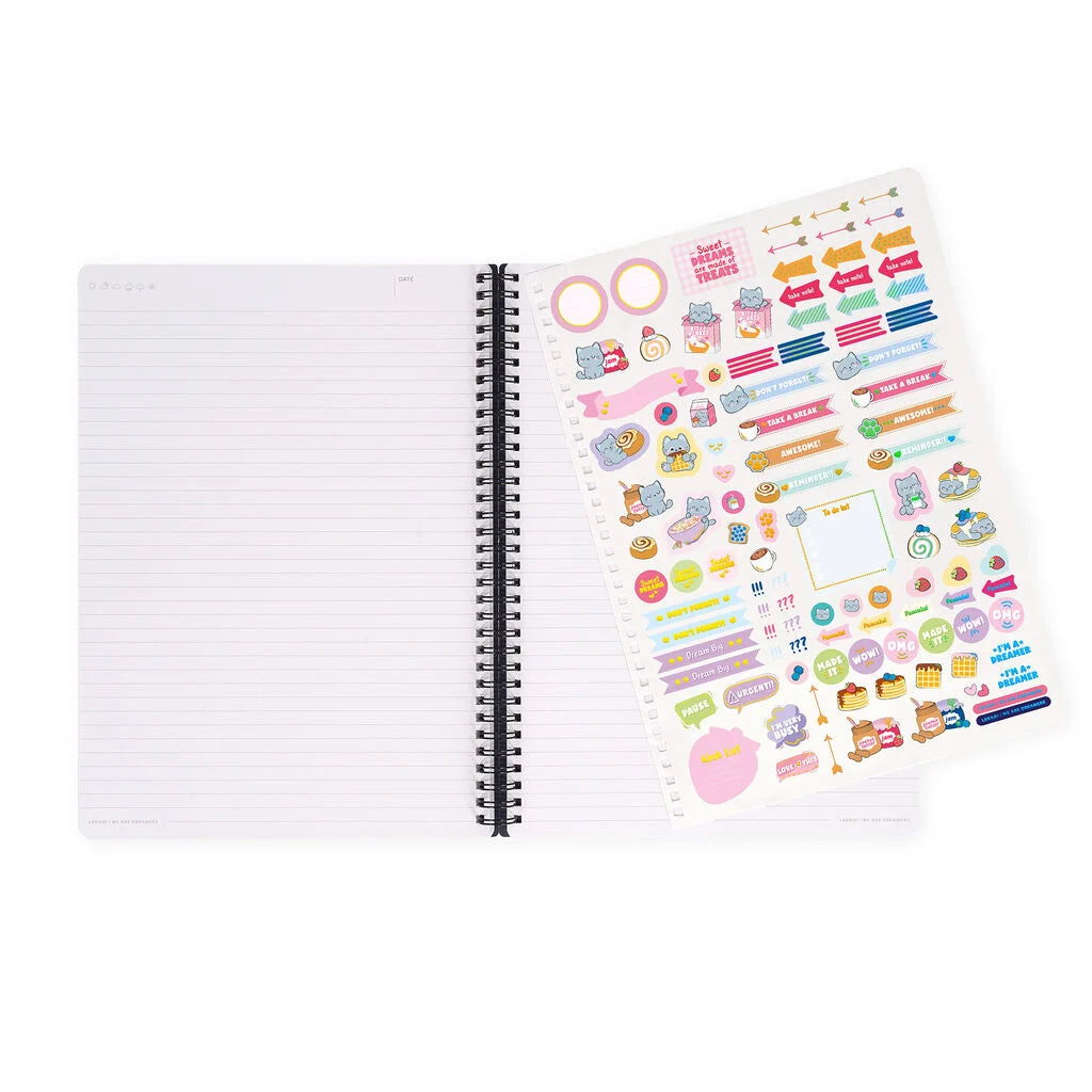Caderno Espiral Pautado A4 Kitty - Gato | Legami