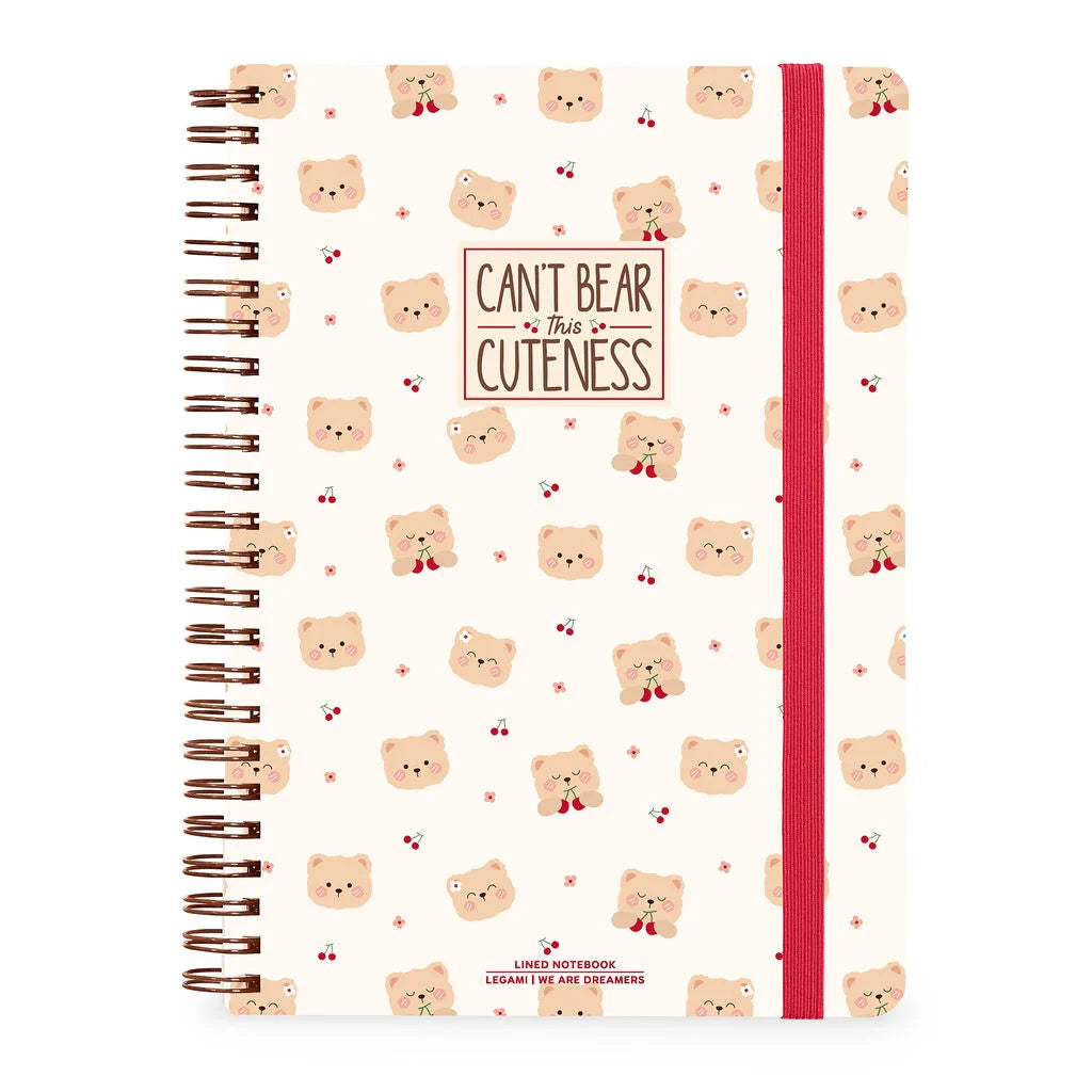 Caderno Espiral Pautado A4 Teddy Bear – Urso | Legami