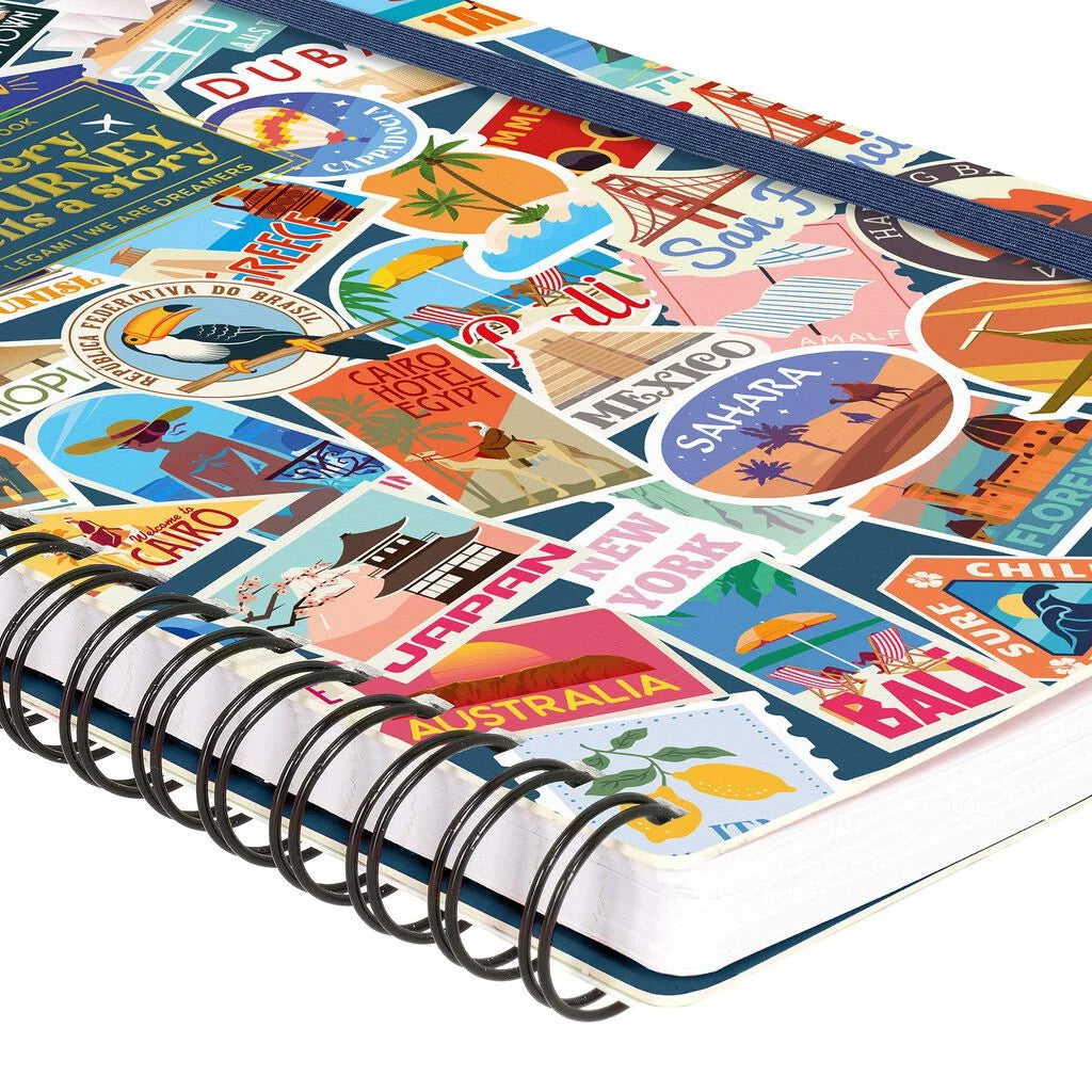 Caderno Espiral Pautado A5 Travel - Viagens | Legami