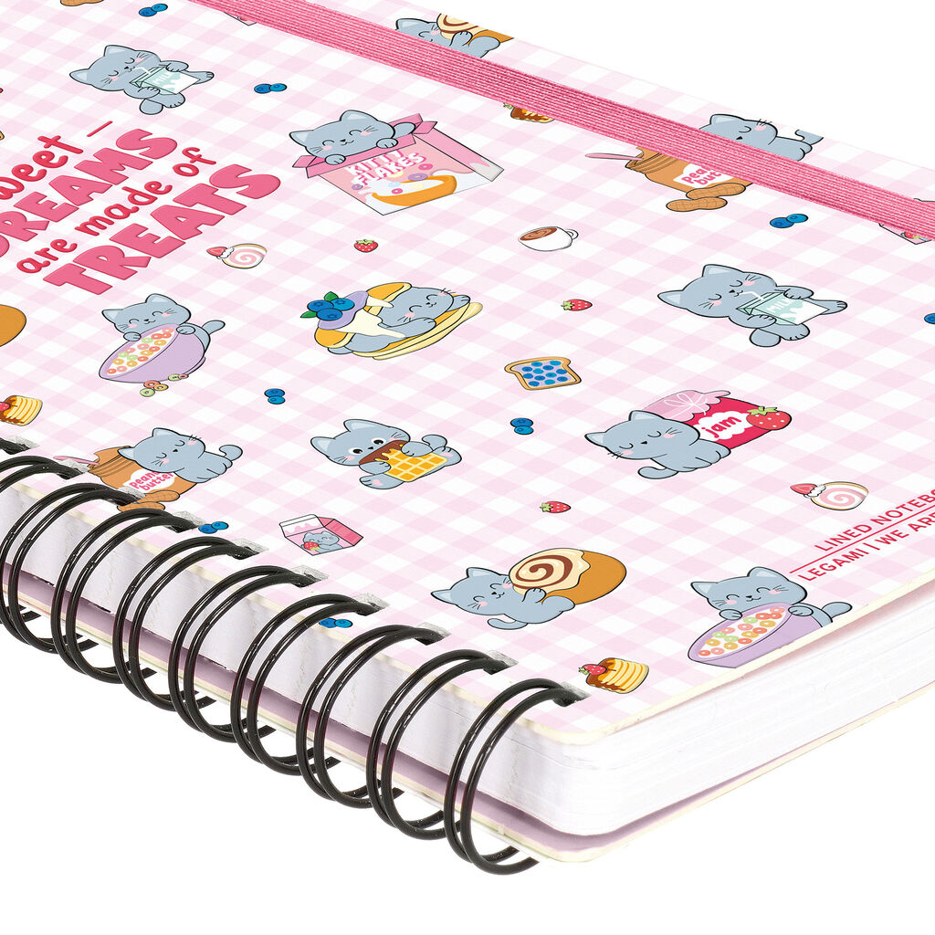 Caderno Espiral Pautado A5 Kitty - Gato | Legami