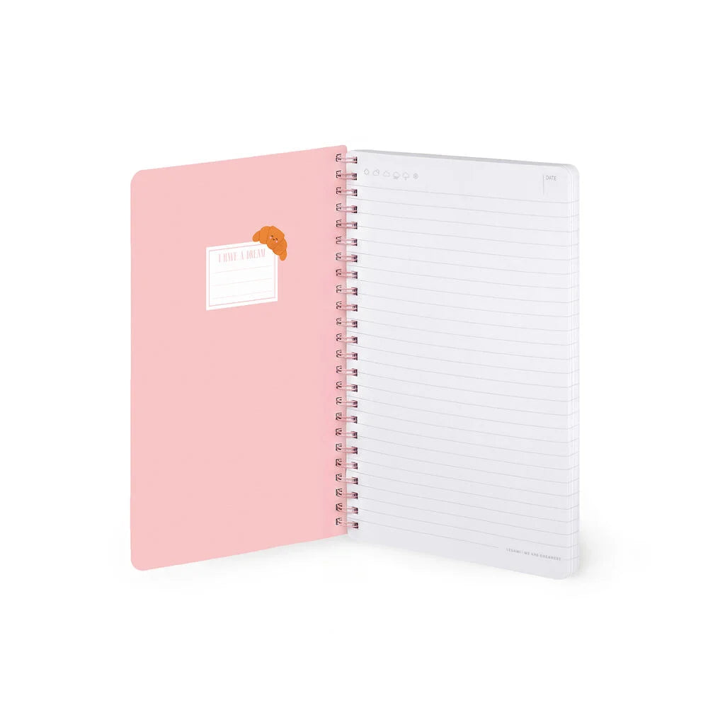 Caderno Espiral Pautado A5 Croissant | Legami