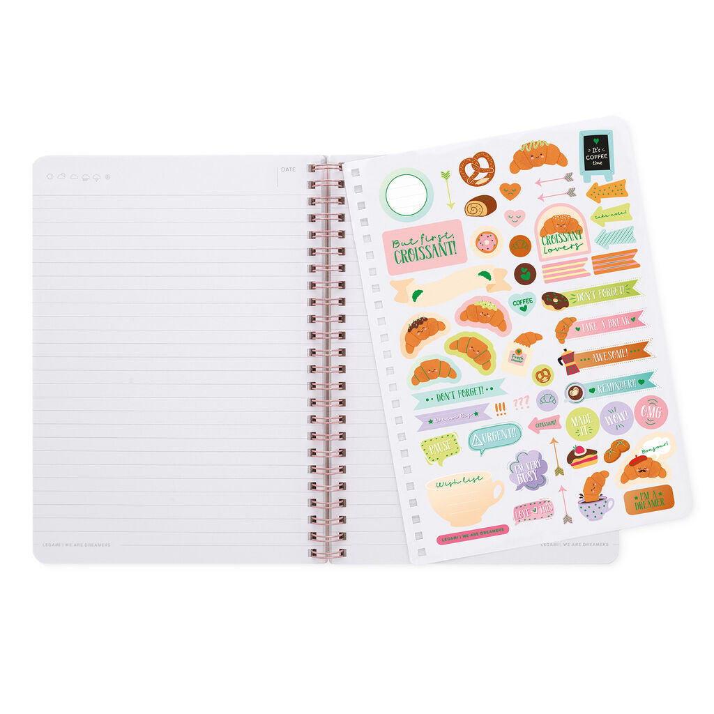 Caderno Espiral Pautado A5 Croissant | Legami