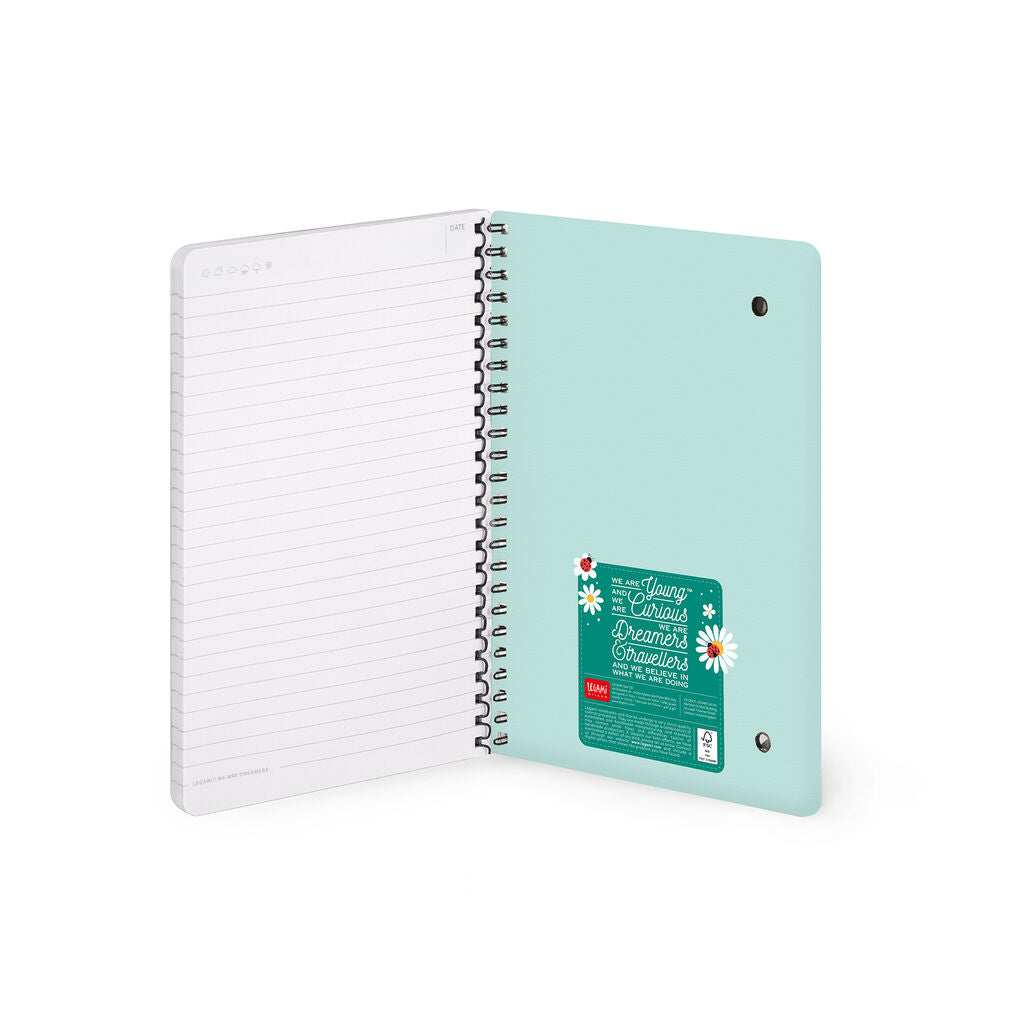 Legami Caderno Espiral Pautado A5 - Ladybug